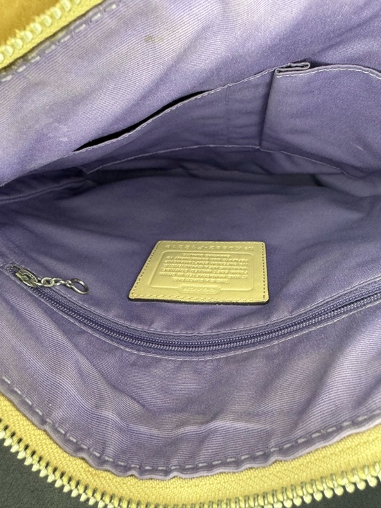 Coach Legacy Swingpack Crossbody Bag Pebbled Leather Beige Tan F12319 - Picture 11 of 13